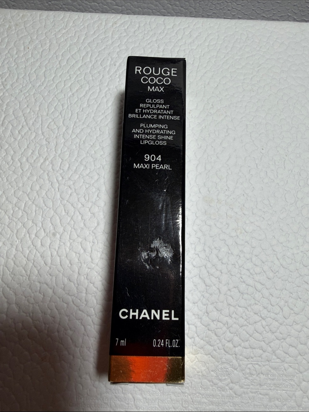 CHANEL Rouge Coco Max Lip Gloss 904 Maxi Pearl — Black & Gold Accents - Picture 4 of 7